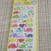 Kawaii Puffy Sticker - Colorful Elephants Shipping End of July 2016