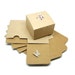 Eco Friendly 3x3x2 Natural Brown Kraft Gift Box, Favor Box - Set of 20