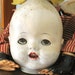 Vintage Composite Doll Head - Doll Parts / Toys