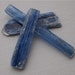 Loose Stone, Blue Kyanite, Natural Form, Unpolished, Set of Three