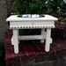 Elevated Pet Feeder For Large Dogs Antique White Shabby Chic One 3-qt Bowl Made to Order