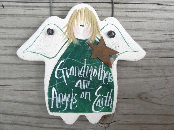 Grandmother Gift Mother's Day Angel Salt by cookiedoughcreations