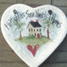 Fireman Ornament Salt Dough Firefighter Thank You / Appreciation Heart Ornament