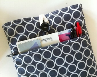 MacBook Pro Case / MacBook Pro 13 sleeve / Padded BONUS Front Pocket (Mod Circles)