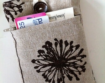Kindle Fire Case - Kindle Fire Sleeve Padded Bonus Front Pocket - Dandelions