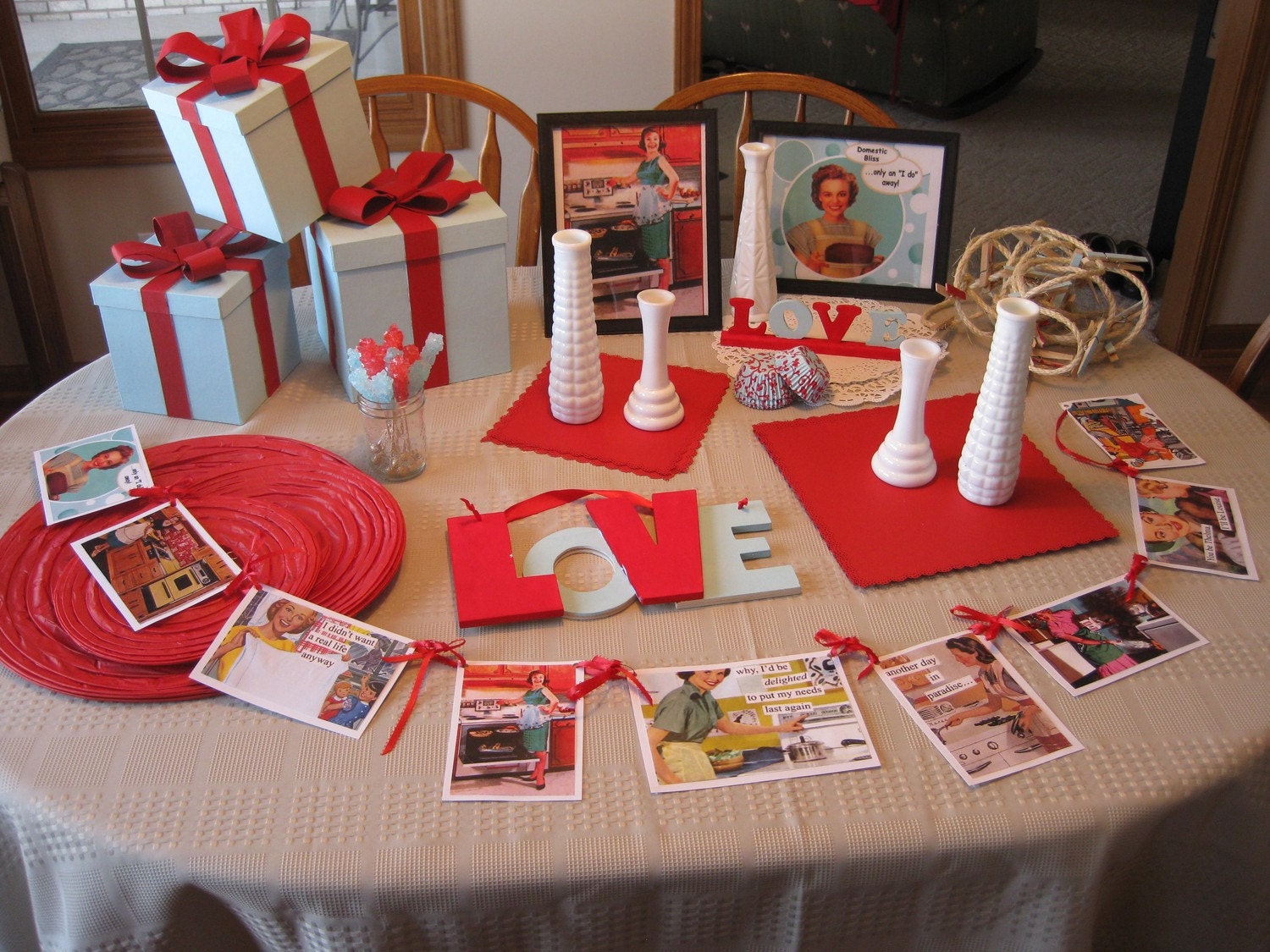 shower bridal themed 50's Retro 1950's Shower Package Bridal Wedding