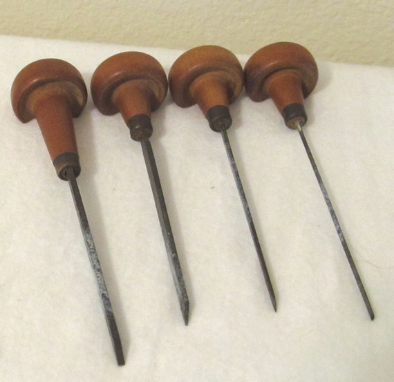 Vintage Metal Engraving 7 piece Tool Set