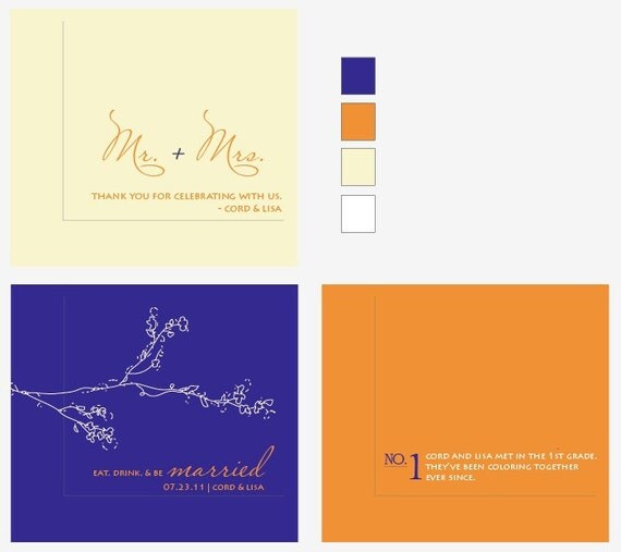 Items similar to 150 Cocktail Napkins Custom Designs, Colors and Look