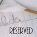 Reserved for jen - Custom Name Wedding Gown or Baby Dress Hanger GREAT SHOWER GIFT