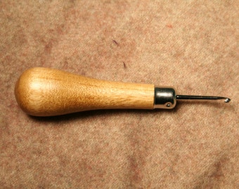Solid Maple Moshimer Rug Hooking Hook Tool with Free Shipping for United States Customers