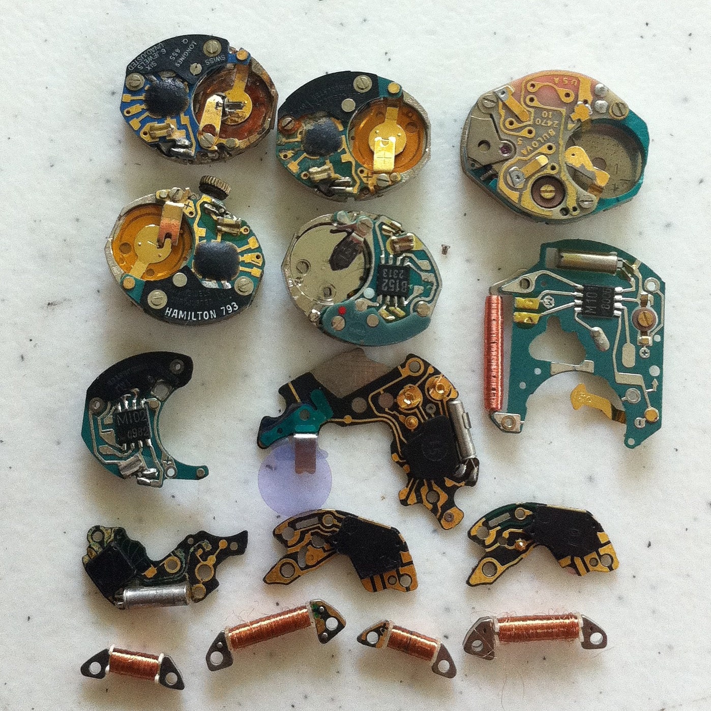 Circuit Board Quartz Watch Movements and Pieces Number 985