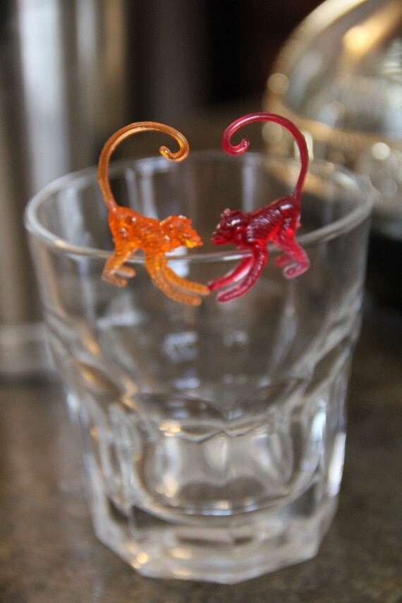 Vintage Monkey Glass Accents