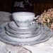 Vintage Johann Haviland Bavaria Blue Garland Fine China Dinnerware Set for 10