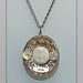 Steampunk Gear Victorian Celestial Crystal Star Moon Goddess Locket Necklace