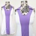 White and Lilac Mod Tennis Dress - Size XS