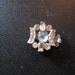 Vintage Signed Vendome Swarovski Crystal Round Baguette Rhinestone Rhodium Box Clasp Closure Single Strand 15mm QTY - 1