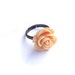 Flower Ring, Peach ring, Resin flower ring,