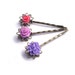 Bridesmaid gift - Hair pins, Purple Hair pins, Flower Hair pins, pink, lilac, resin rose,