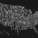 Typographic map of the US