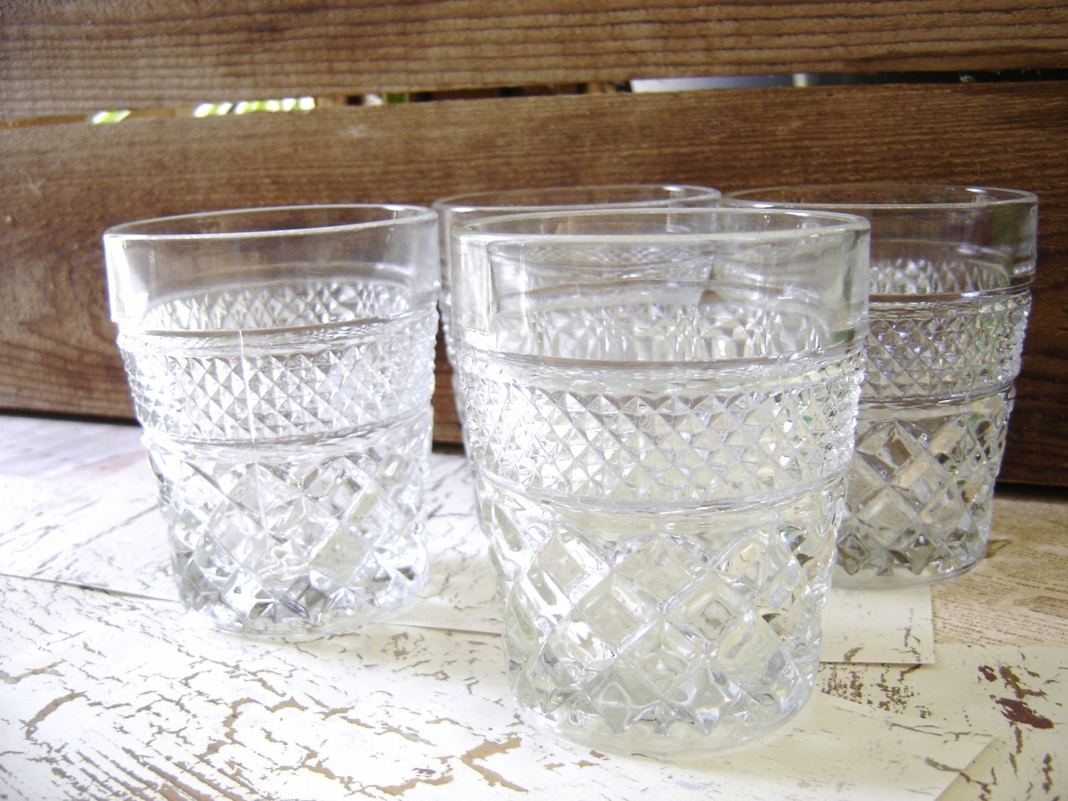 Vintage Anchor Hocking Wexford Tumblers / Juice Glasses