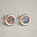 Batman Cuff links Dark Knight Cufflinks recycled superhero accessories for geeks vintage comic book comics dc superheroes JLA
