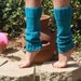 Leg Warmers In Bright Turquoise