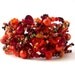Beaded jewelry,Seed beads bracelet cuff, freeform peyote beaded bracelet, Beadwork, Red, orange bracelet, fall fashion