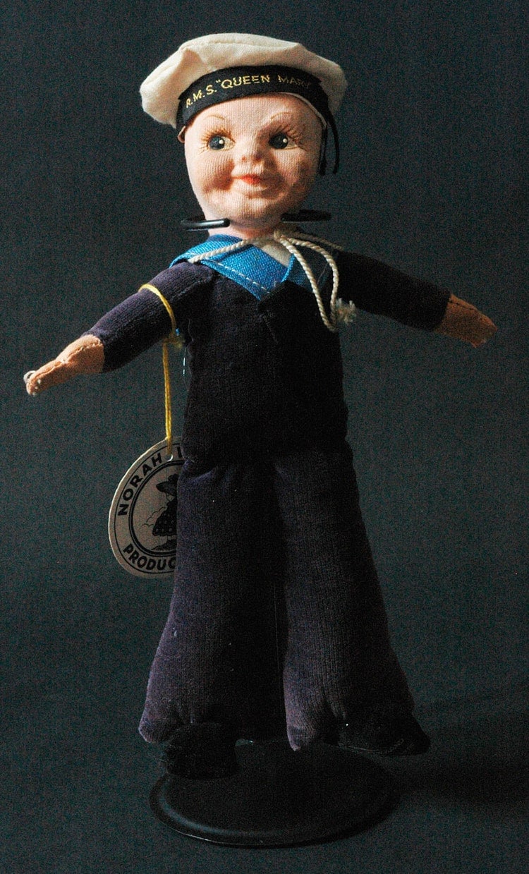 Norah Wellings Sailor Doll R.M.S. Queen Mary by Scoperta on Etsy