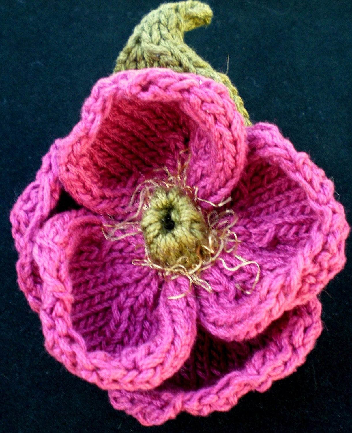 PDF Knit Flower Pattern Peony Knit Flower
