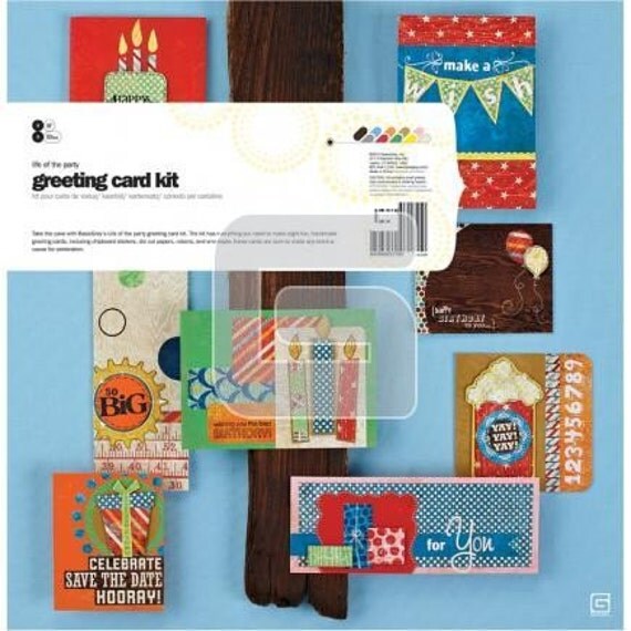 Life of the party basic grey greeting card kit free