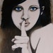 Girl painting. Pixie painting. Surreal painting. Original painting. Acrylic painting. By LYNNPAINTS at etsy. FWB