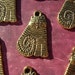 10 Golden Cheshire Cat Charm Drops - Alice in Wonderland