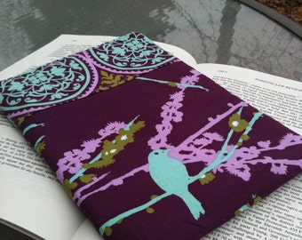 Purple and Teal Aviary 2 Bird eReader or iPad Mini Case