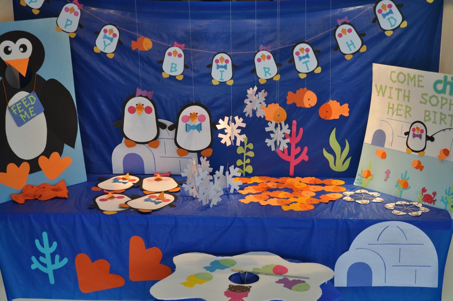 Penguin Birthday Party Decor by PamsPartyFavors on Etsy