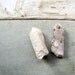 AA pair of ethical crystals - milky quartz - snow quartz - wild harvest - eco friendly