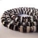 African Glass Beads - New White and Black God's Eye Beads 6mm (20)