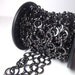 Gunmetal Chain - Black chain Rings and figure 8's 9mm 1 foot