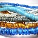 Glass Trade Beads Choose your colors free formed donuts 6mm 50 pieces