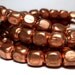 Copper Spacers - cornerless cube beads in Copper 5mm 10pcs