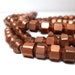 Copper Spacers - Geometric Hexagon Beads 5mm (20)