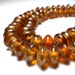 Glass Beads - Amber Glass Spacers 5mm (40 Pcs) Honey