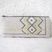 Zipper pouch, small clutch, pencil case - Vintage Geometric embroidery