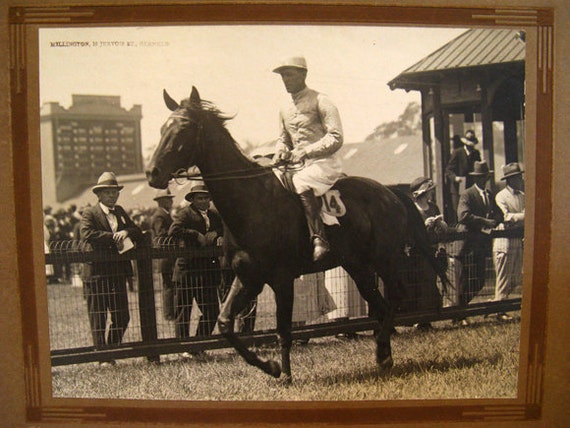 Vintage Horse Racing Photograph Australia 1920s