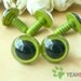 15mm Grass Green Safety Eyes / Plastic Eyes - 5 Pairs