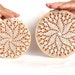 Embroidery Hoop Art - knitted lace - wall hanging house decoration - 6"
