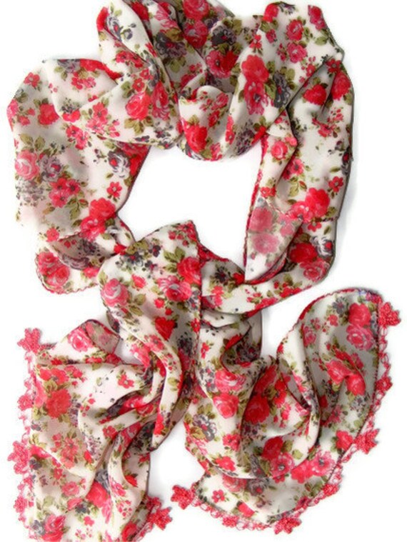 Items similar to women scarves , Silk chiffon scarf, new design shawl ...