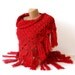 Christmas red women shawl, scarf , Red shawl, red, crochet trends, winter trend, stole, poncho, woman, Gift ideas, for her, gift