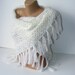 white scarf,winter trends,white shawl,Ready to Shipping,soft,warm,best yarn mohair shawl,for her,by Seno