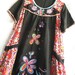 Women Shirt Patch Work Floral Blouse Caftan Maternity Tunic Dress Plus Size Top Hippie Dress