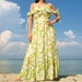 Floral Sundress Romance Long Dress Spring Summer Bridesmaid Petite Dress Maxi Dress